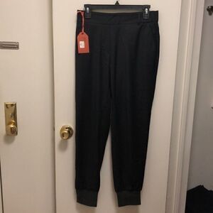 James Jeans Silky Black Track Pants, Size 29